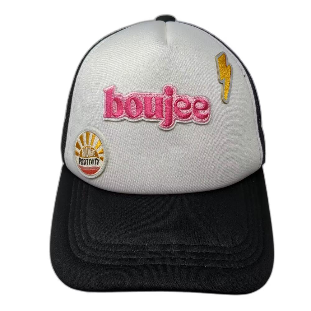Hobby Lobby Trucker Hat White Black One Size Boujee Snapback Radiate Positivity